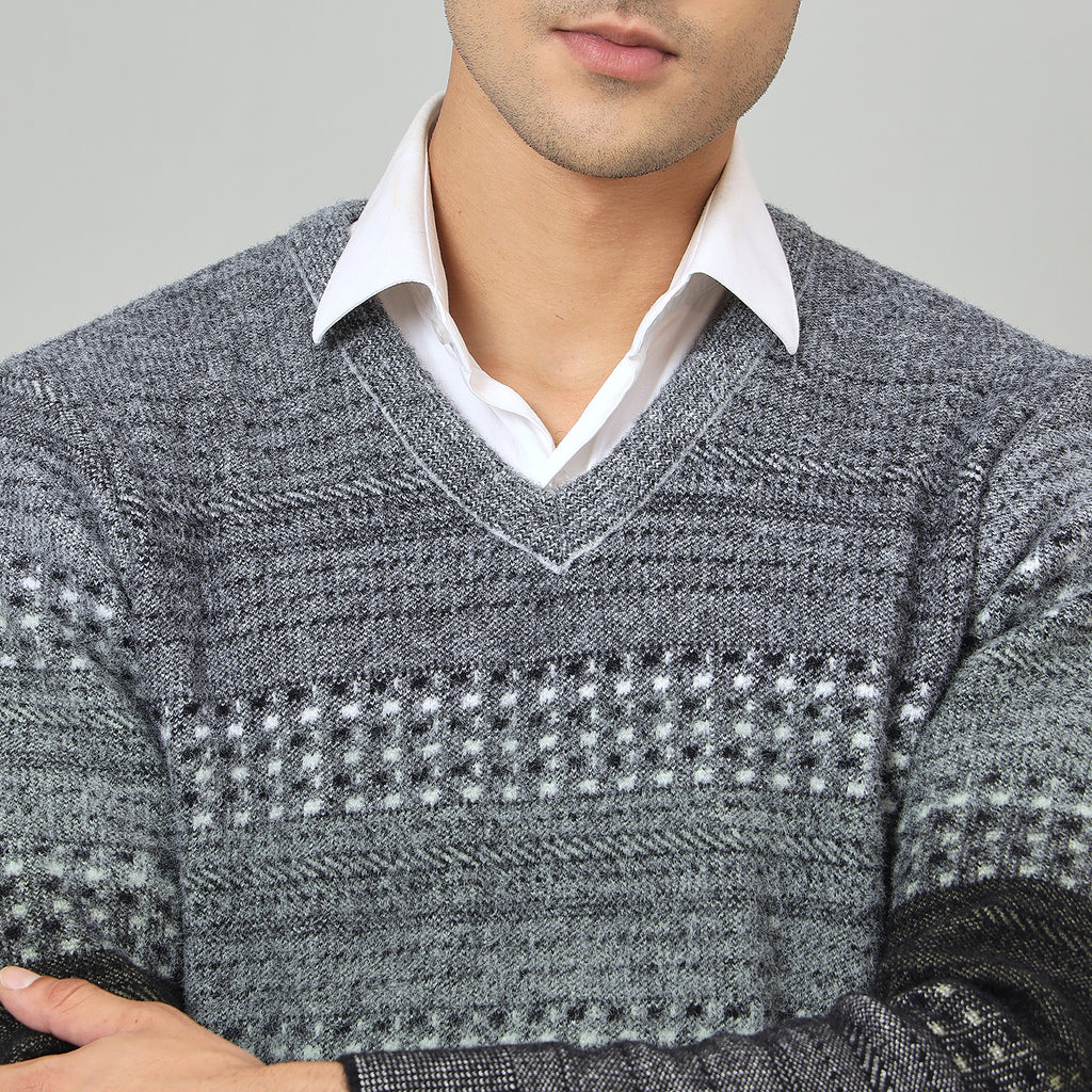 Duke Urban Men Full Sleeve V Neck Sweater (SDS2247)