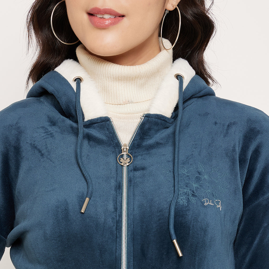 Duke Urban Women Hooded Zipper Sweatshirt (LFX944)