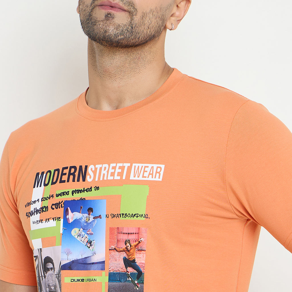 Duke Urban Men Half Sleeve Cotton Tshirt (LF7219)