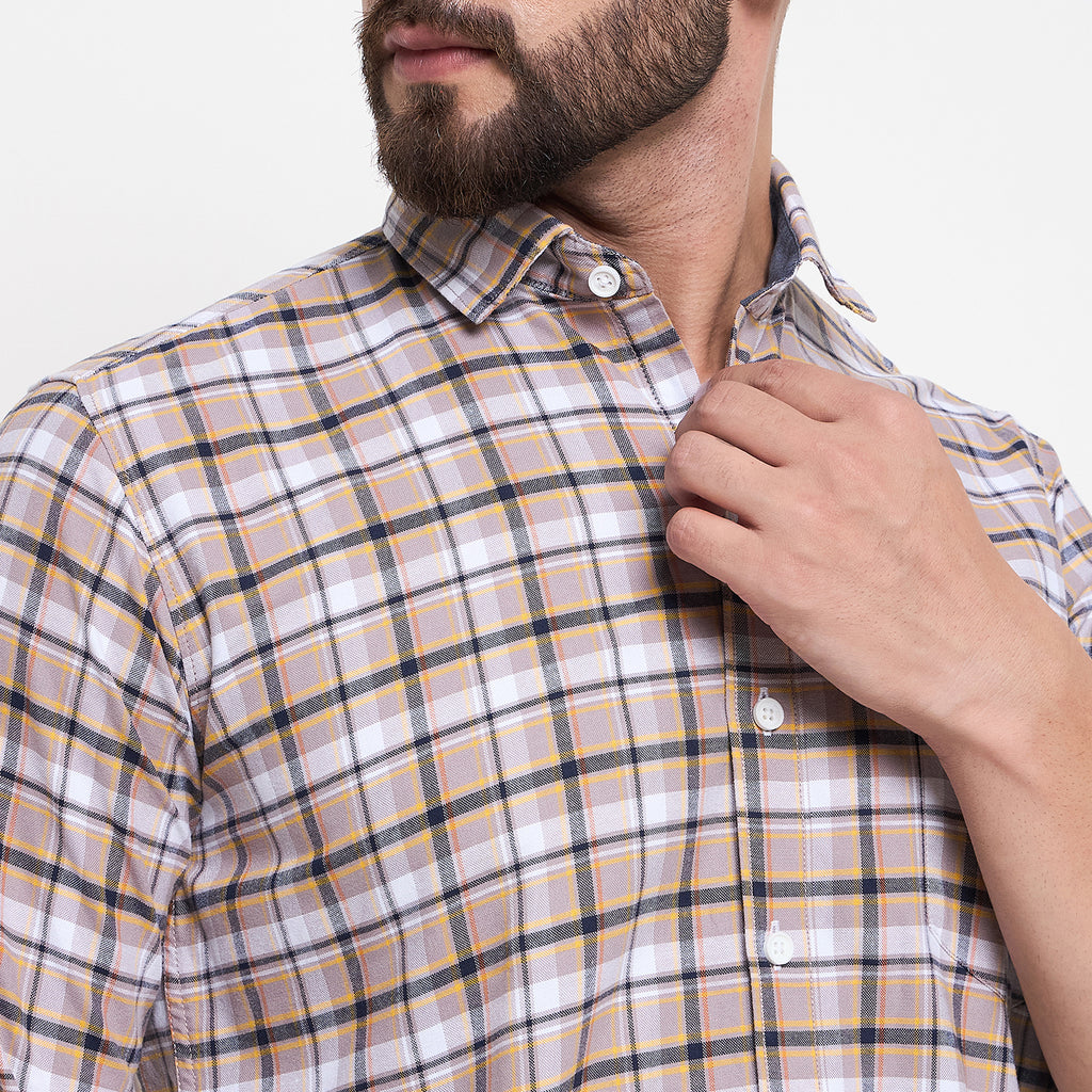 Duke Urban Men Full Sleeve Cotton Shirt (SDO8CKI)