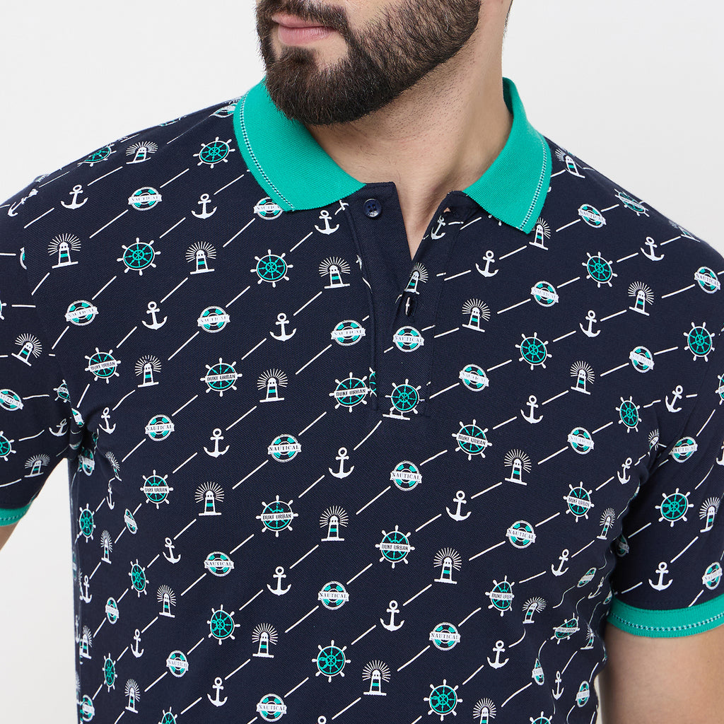 Duke Urban Men Half Sleeve Cotton Tshirt (LF7239)