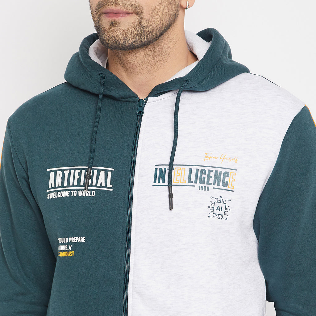 Duke Urban Men Hooded Zipper Sweatshirt (LF6309)