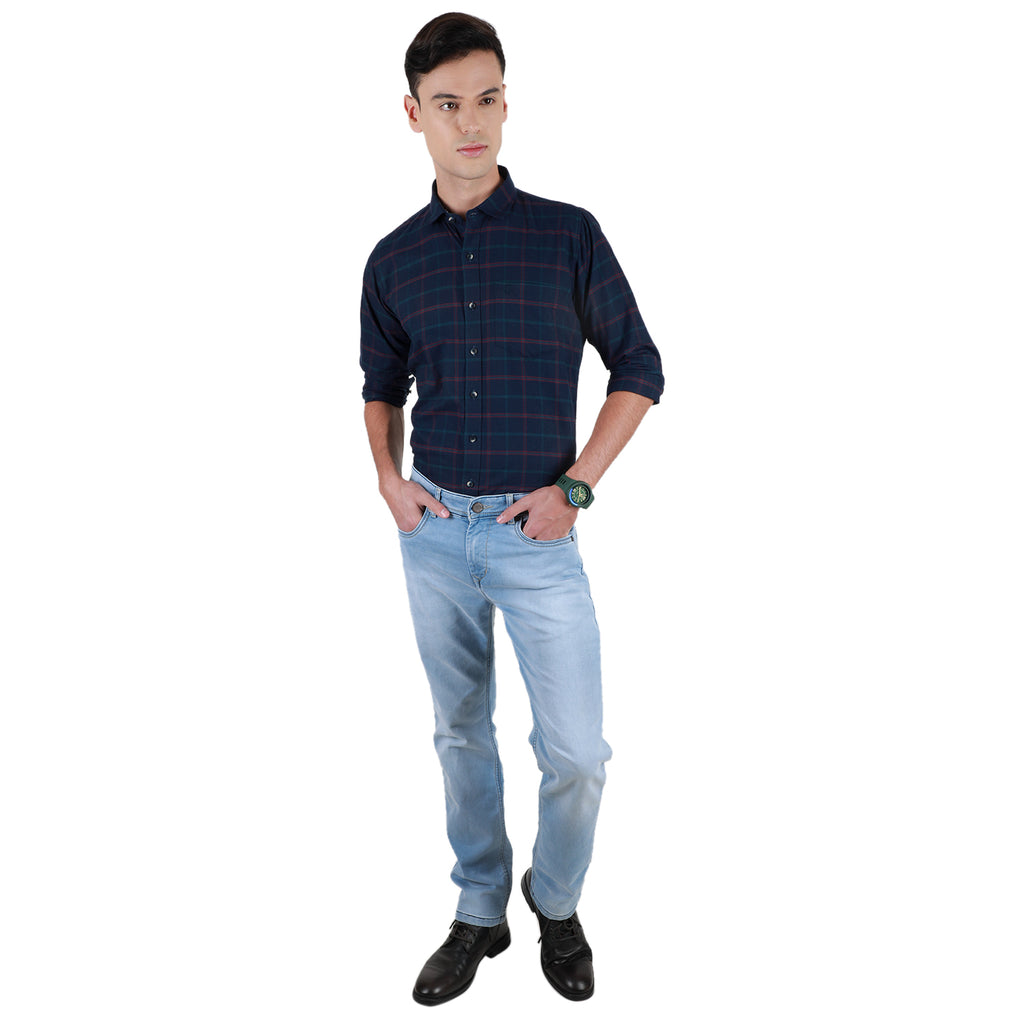 Duke Urban Men Full Sleeve Cotton Shirt (SDO8CKOC)