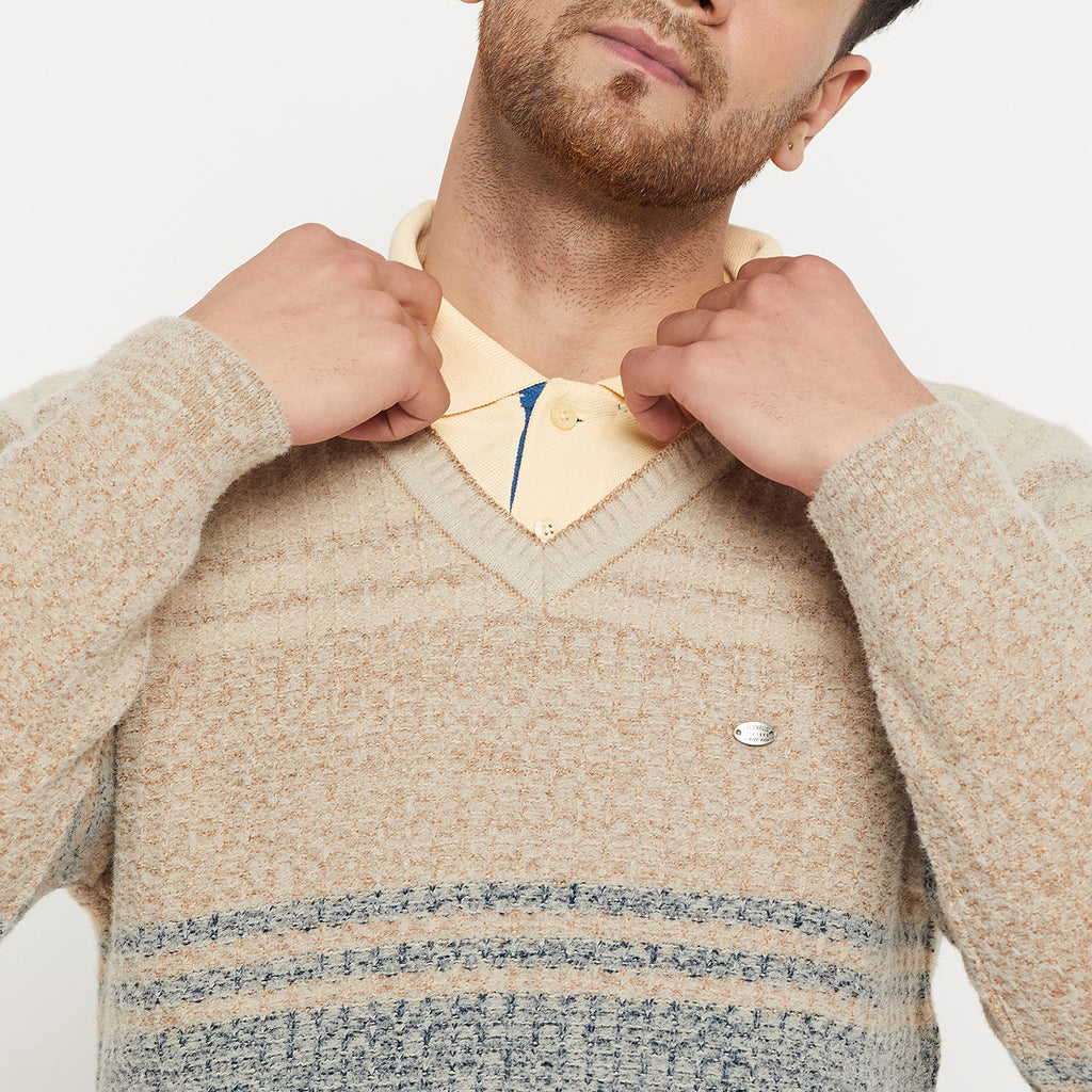 Duke Urban Men Full Sleeve V Neck Sweater (SDS2123)