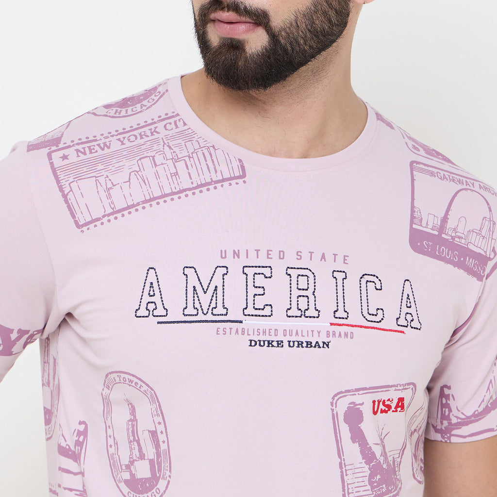 Duke Urban Men Half Sleeve Cotton Tshirt (LF7221)