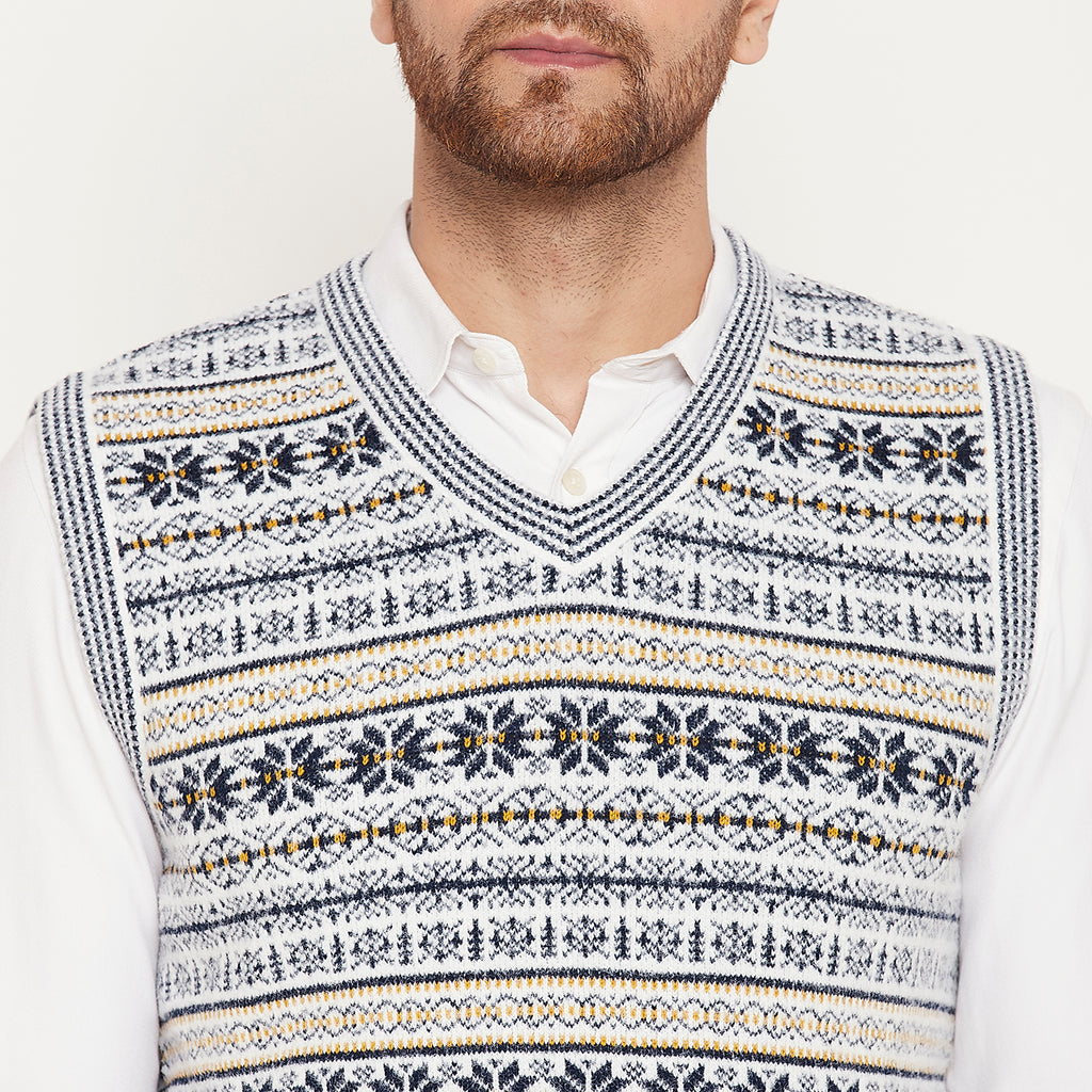 Duke Urban Men Sleeveless V Neck Sweater (SDS2161)