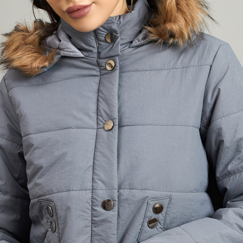 Duke Urban Women Short Style Hooded Bomber Jacket (SDZ4110)