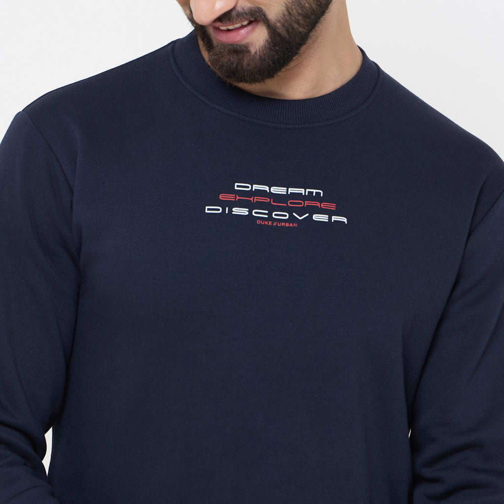 Duke Urban Men Solid Sweatshirt (LF6451)