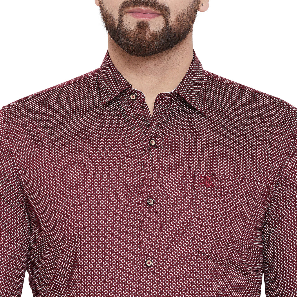 Duke Urban Men Full Sleeve Cotton Shirt (O55BCKQ)