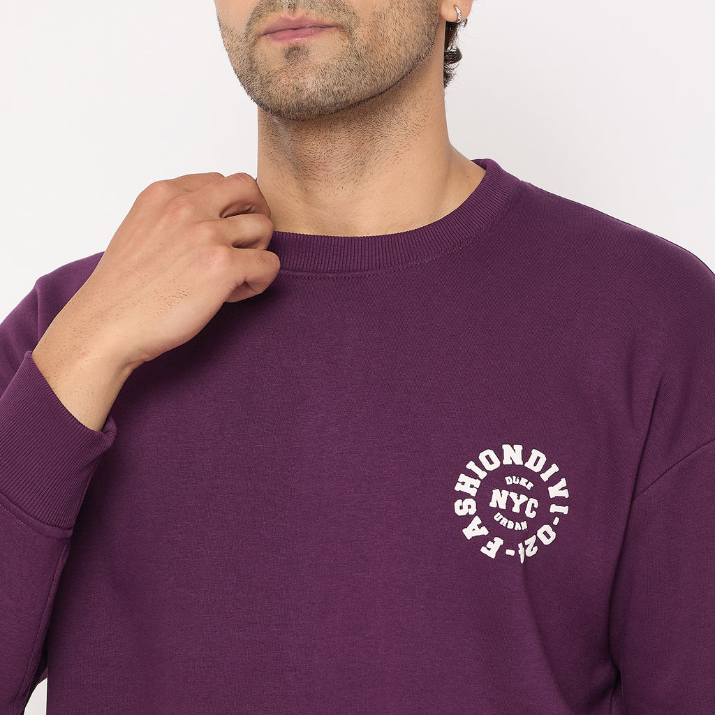 Duke Urban Men Solid Sweatshirt (LF6453)