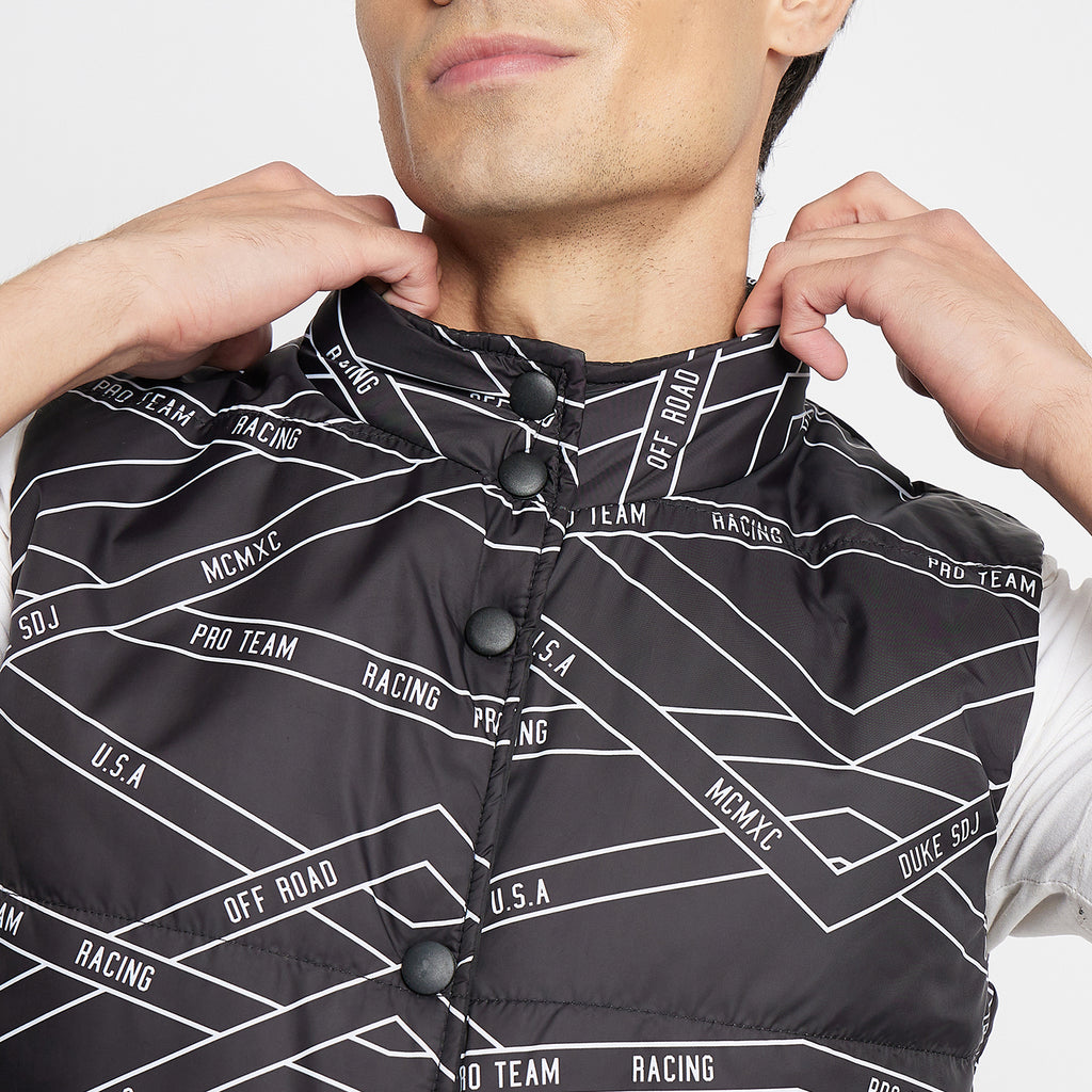 Duke Urban Men Sleeveless Reversible Jacket (SDZ3057)