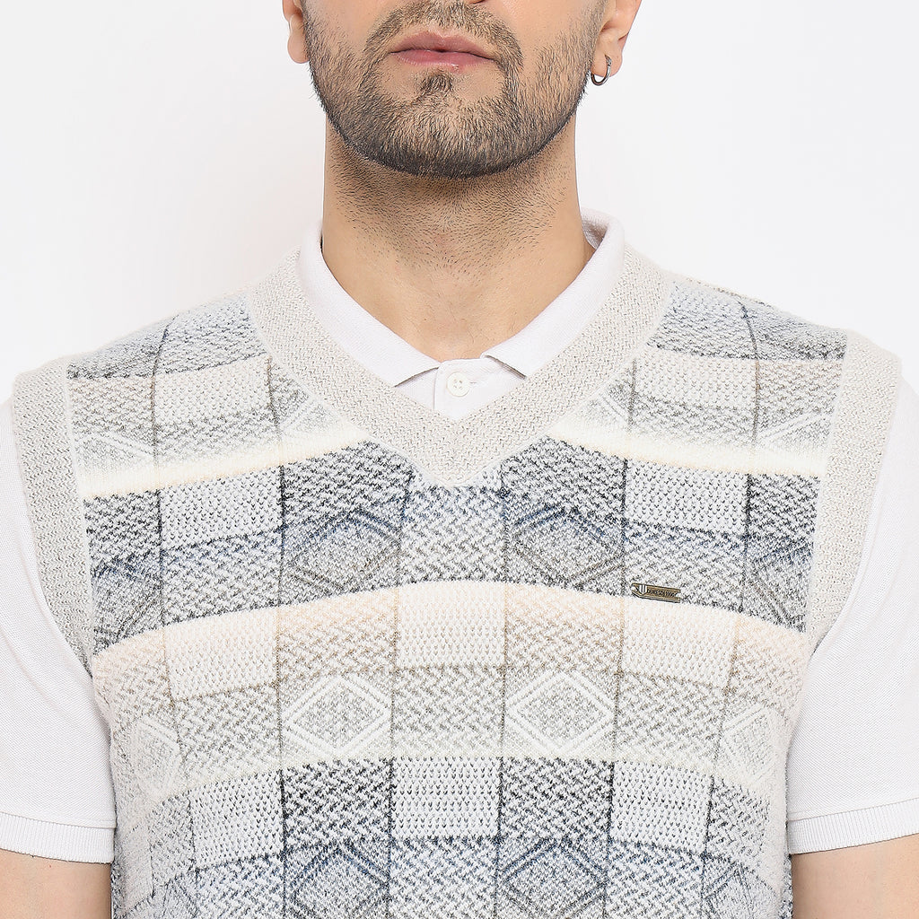 Duke Urban Men Sleeveless V Neck Sweater (SDS2163)