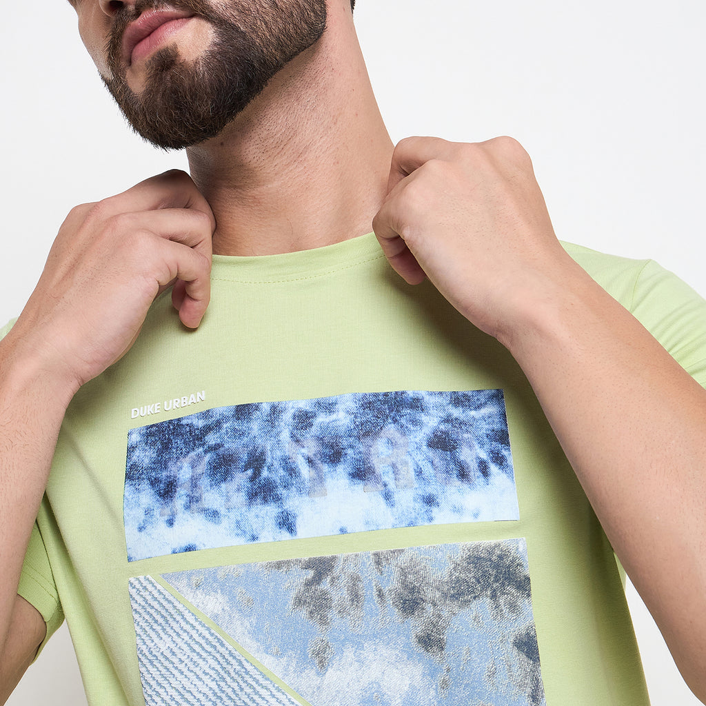 Duke Urban Men Half Sleeve Cotton Tshirt (LF7232)