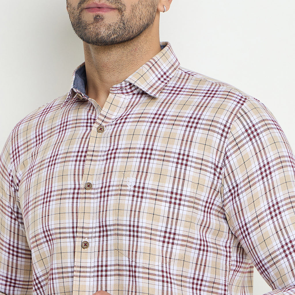 Duke Urban Men Full Sleeve Cotton Shirt (SDO8CKX)