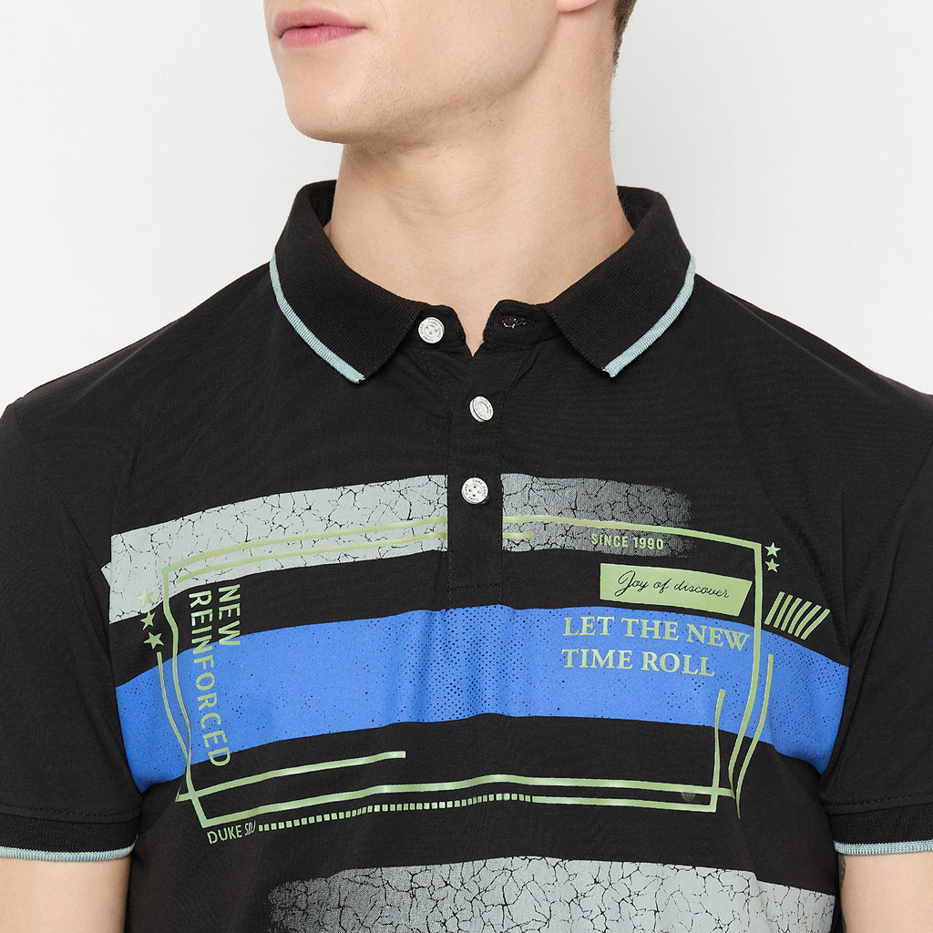 Duke Urban Men Half Sleeve Cotton Tshirt (LF5856)