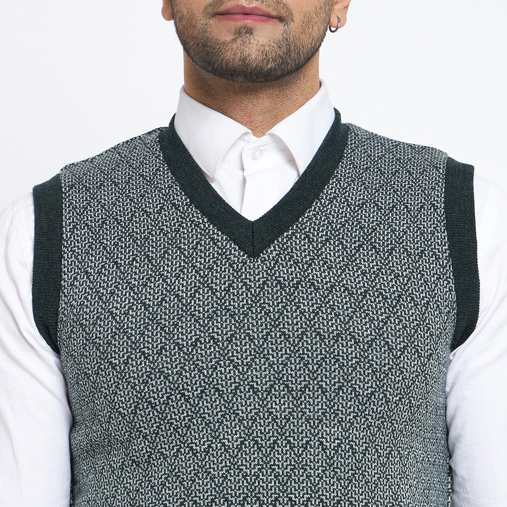 Duke Urban Men Sleeveless V Neck Reversible Sweater (SDS2174)