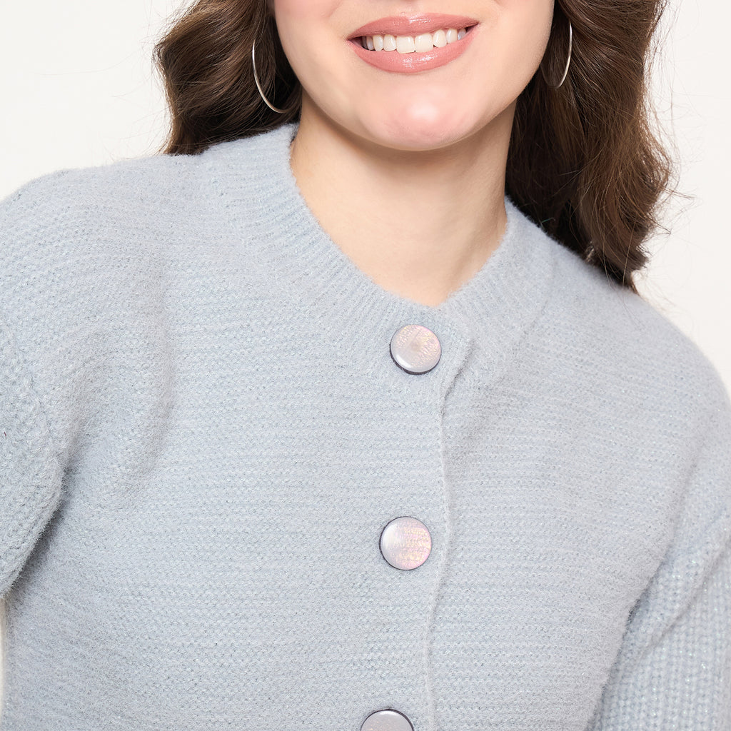 Duke Urban Women Full Sleeve Front Open Crop Cardigan (SDS1342)