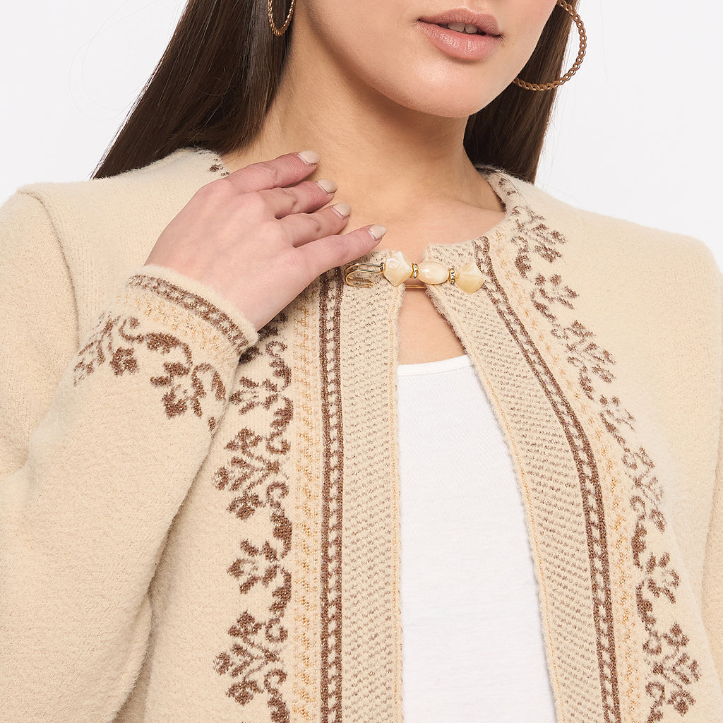 Duke Urban Women Full Sleeve Round Neck Shrug (SDS1258)