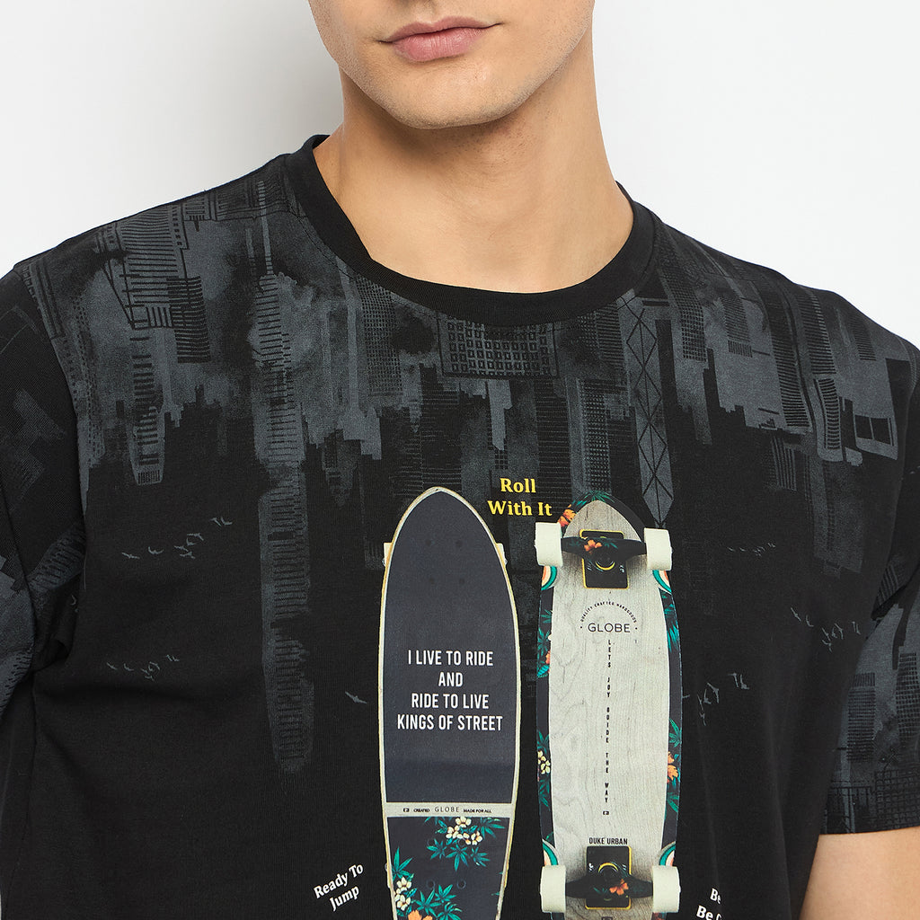 Duke Urban Men Half Sleeve Cotton Tshirt (LF7226)