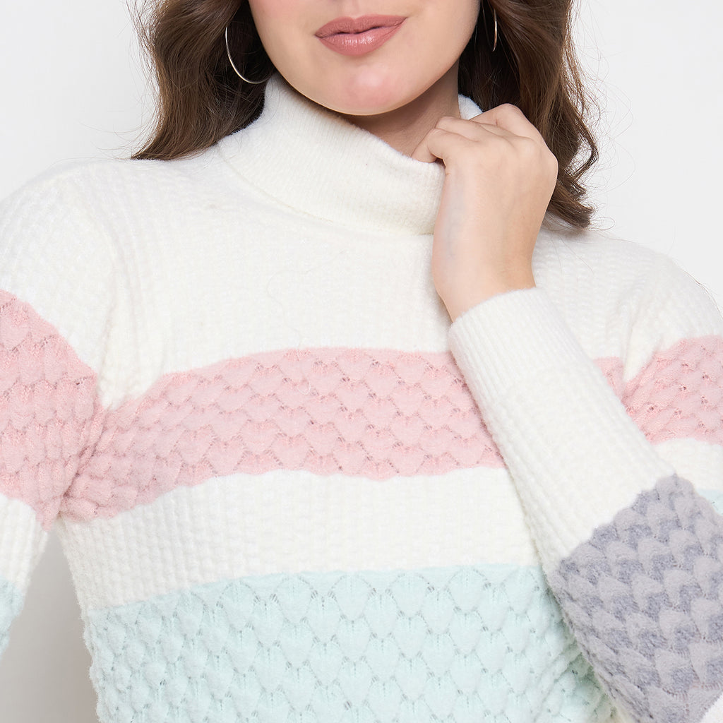 Duke Urban Women Full Sleeve High Neck Pullover (SDS1397)