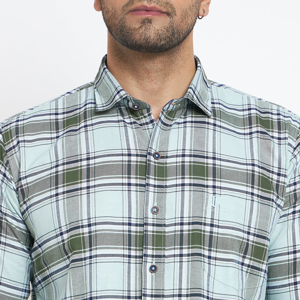 Duke Urban Men Full Sleeve Checkered Cotton Shirt (SDO8CKJ)
