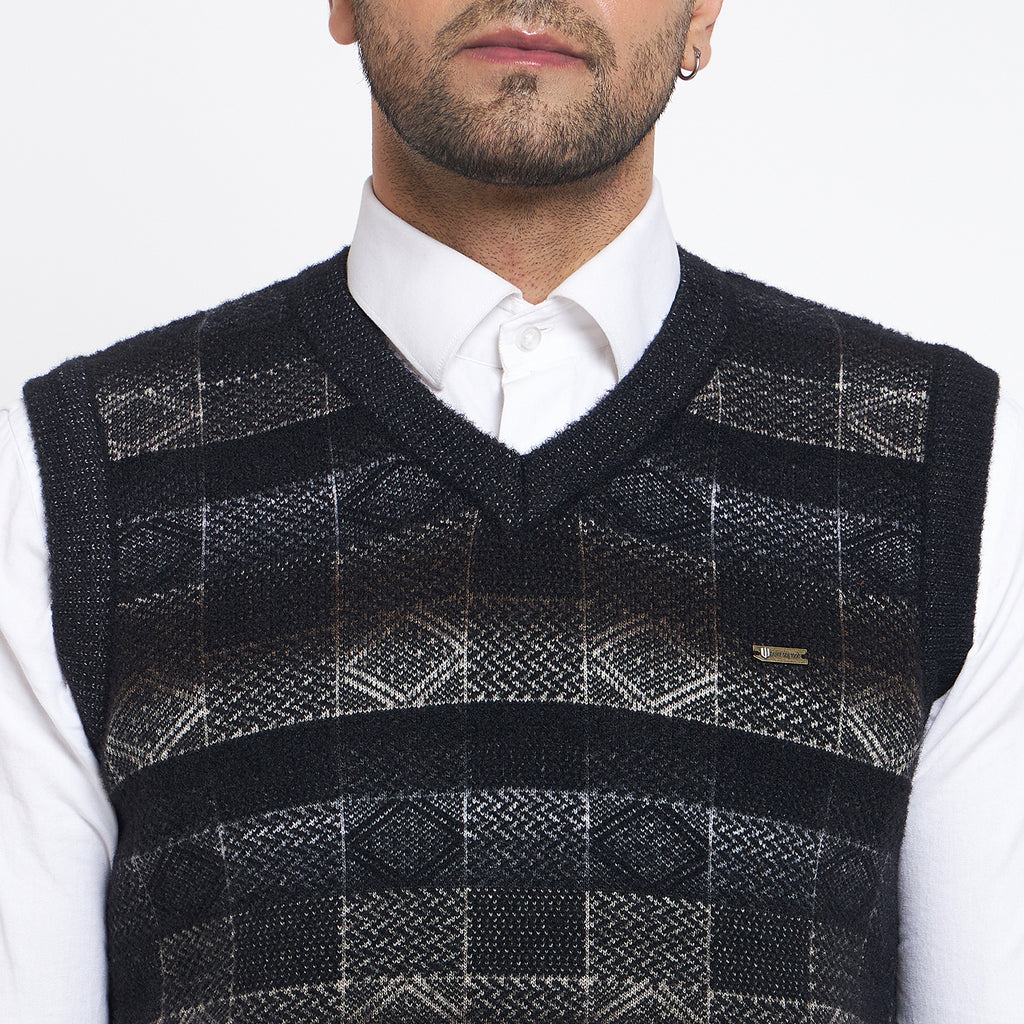 Duke Urban Men Sleeveless V Neck Sweater (SDS2163)