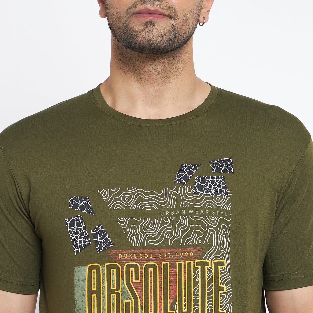 Duke Urban Men Half Sleeve Cotton T-shirt (MLF7083)