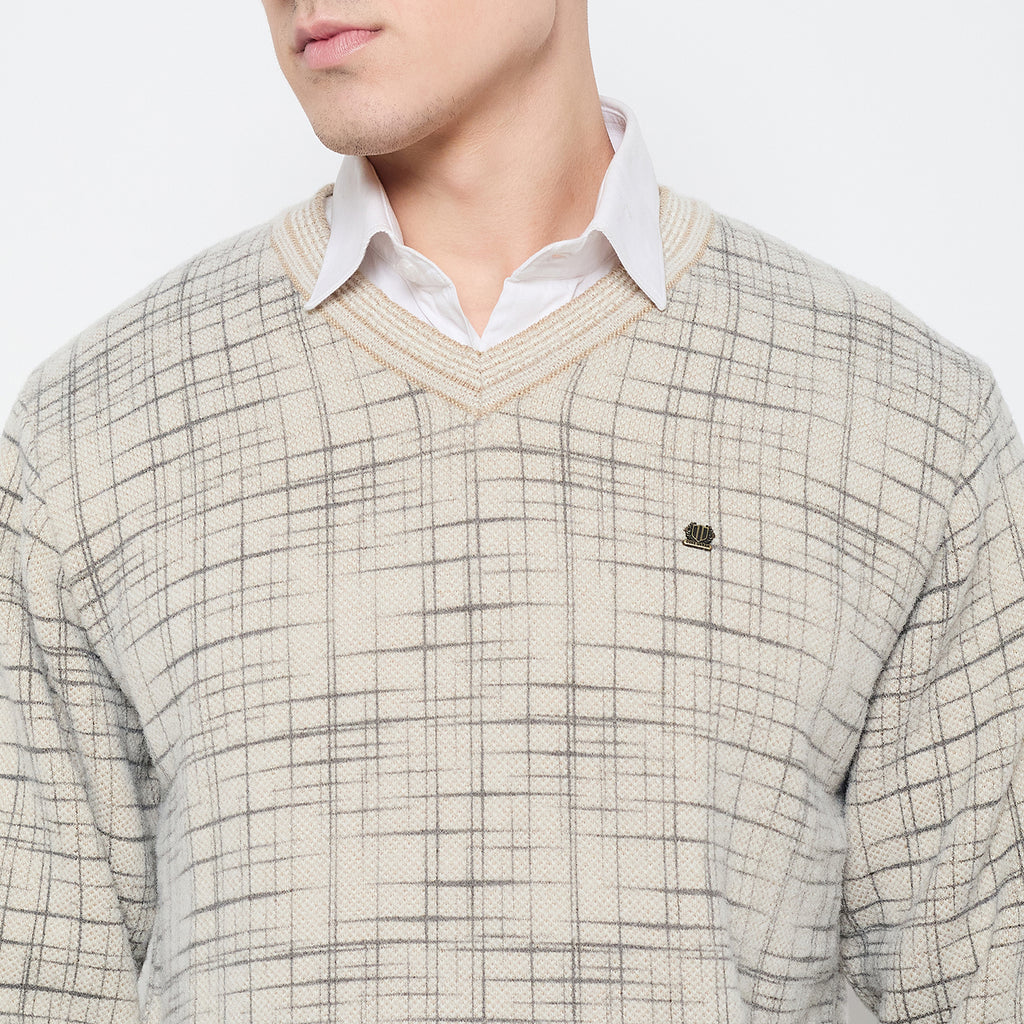 Duke Urban Men Full Sleeve V Neck Sweater (SDS2233)