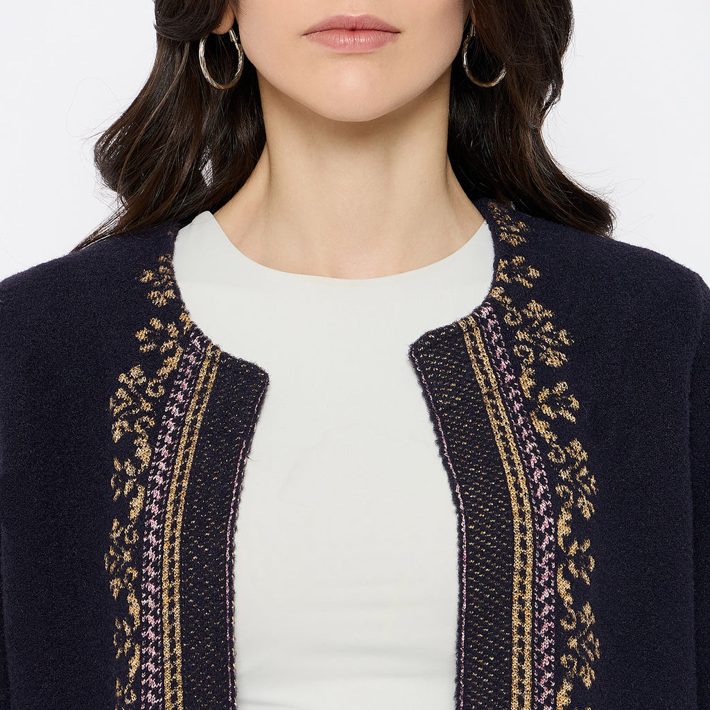 Duke Urban Women Full Sleeve Round Neck Shrug (SDS1258)