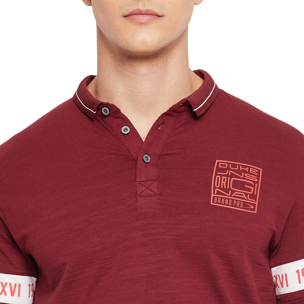 Duke Urban Men Polo Neck Half Sleeve T-Shirt (LQ4519)