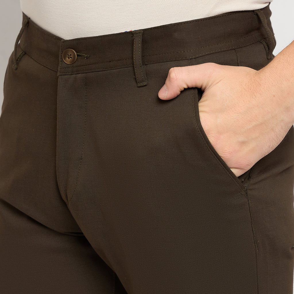 Duke Urban Men Flatfront Narrowfit Chinos Trousers (SDT4570)