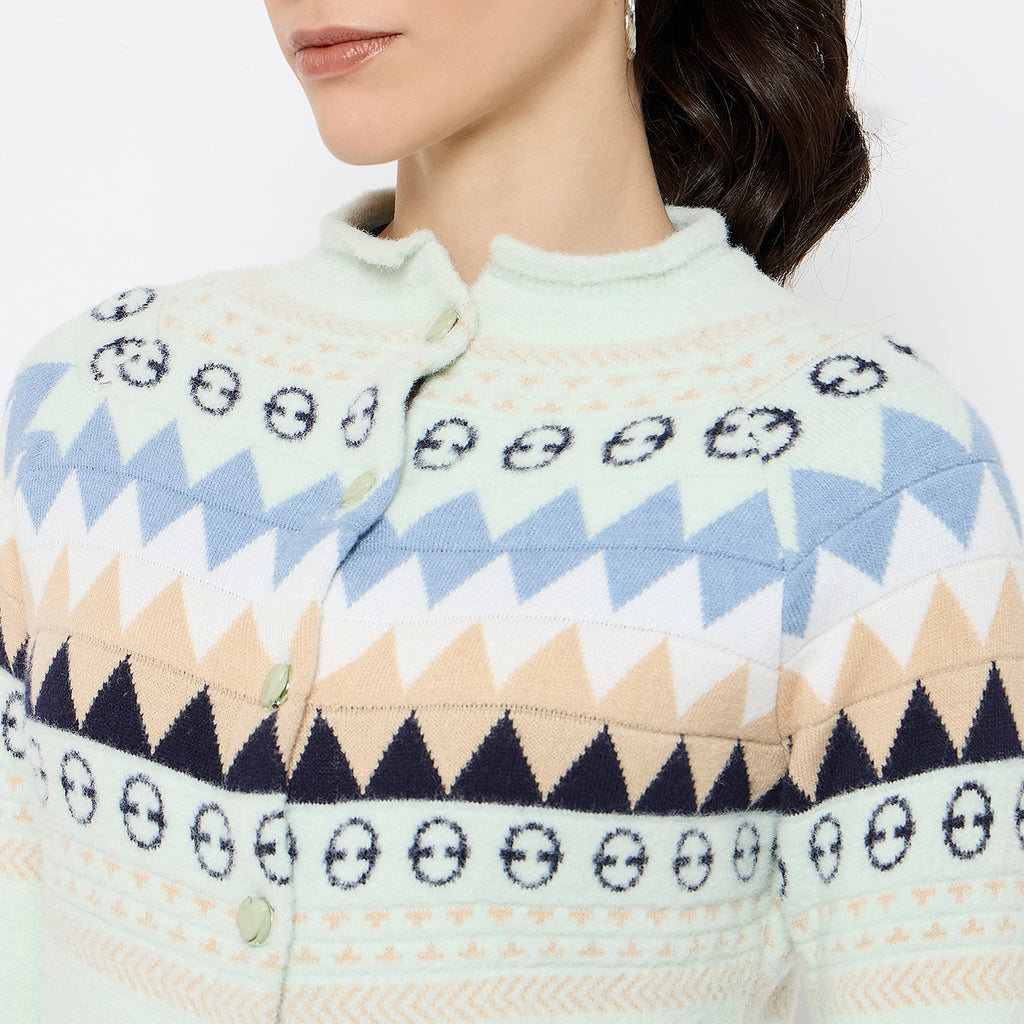 Duke Urban Women Full Sleeve Front Open Sweater (SDS1355)