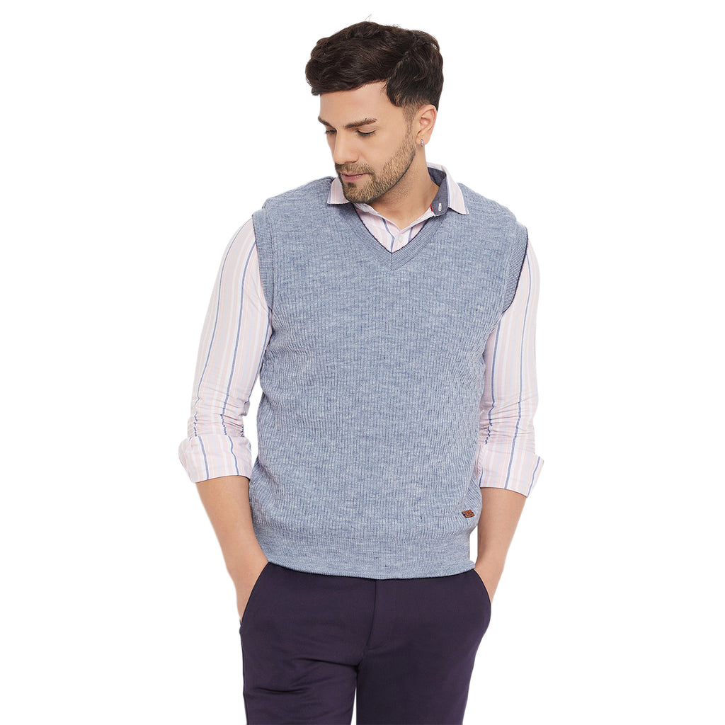 Duke Urban Men Sleeveless V-Neck Reversible Sweater (SDS2171)