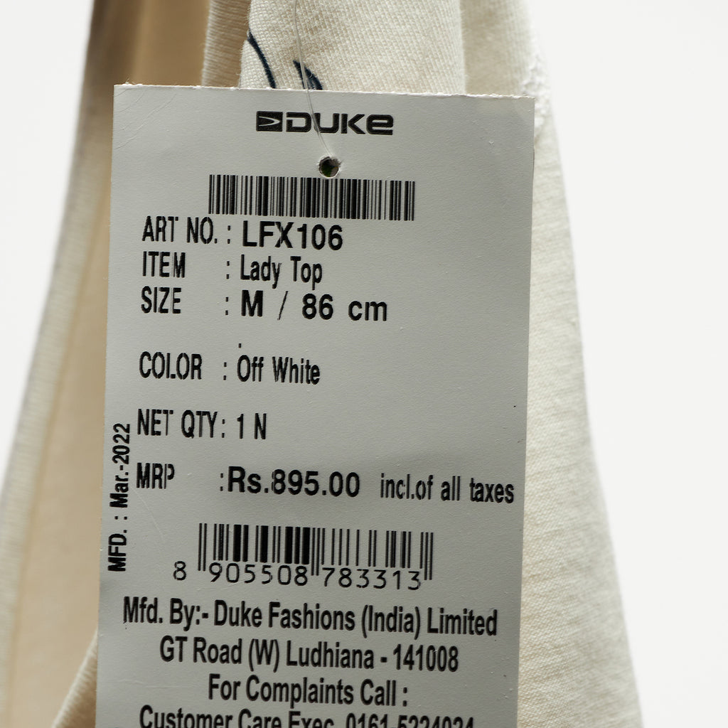 Duke Urban Women Short Sleeve Round Neck Top (LFX106)