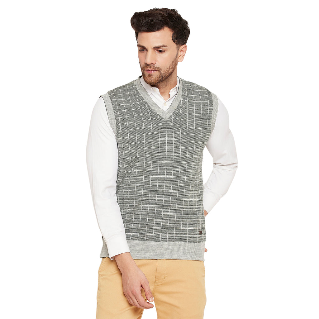 Duke Urban Men Sleeveless V Neck Reversible Sweater (SDS2175)