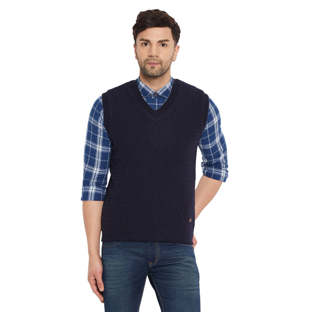 Duke Urban Men Sleeveless V-Neck Reversible Sweater (SDS2171)