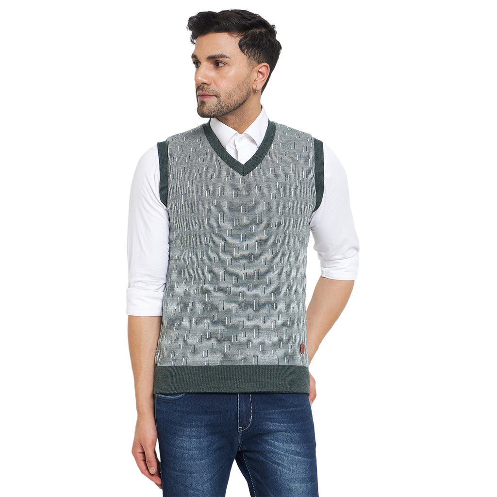 Duke Urban Men Sleeveless V Neck Reversible Sweater (SDS2174)