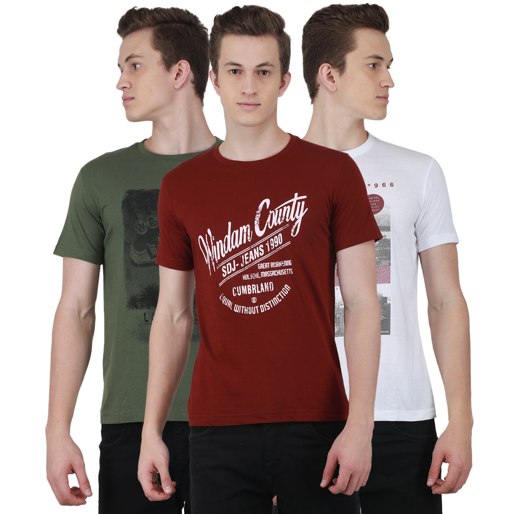 Duke Stardust Men T-Shirt Combo Pack of 3(SDVP35)