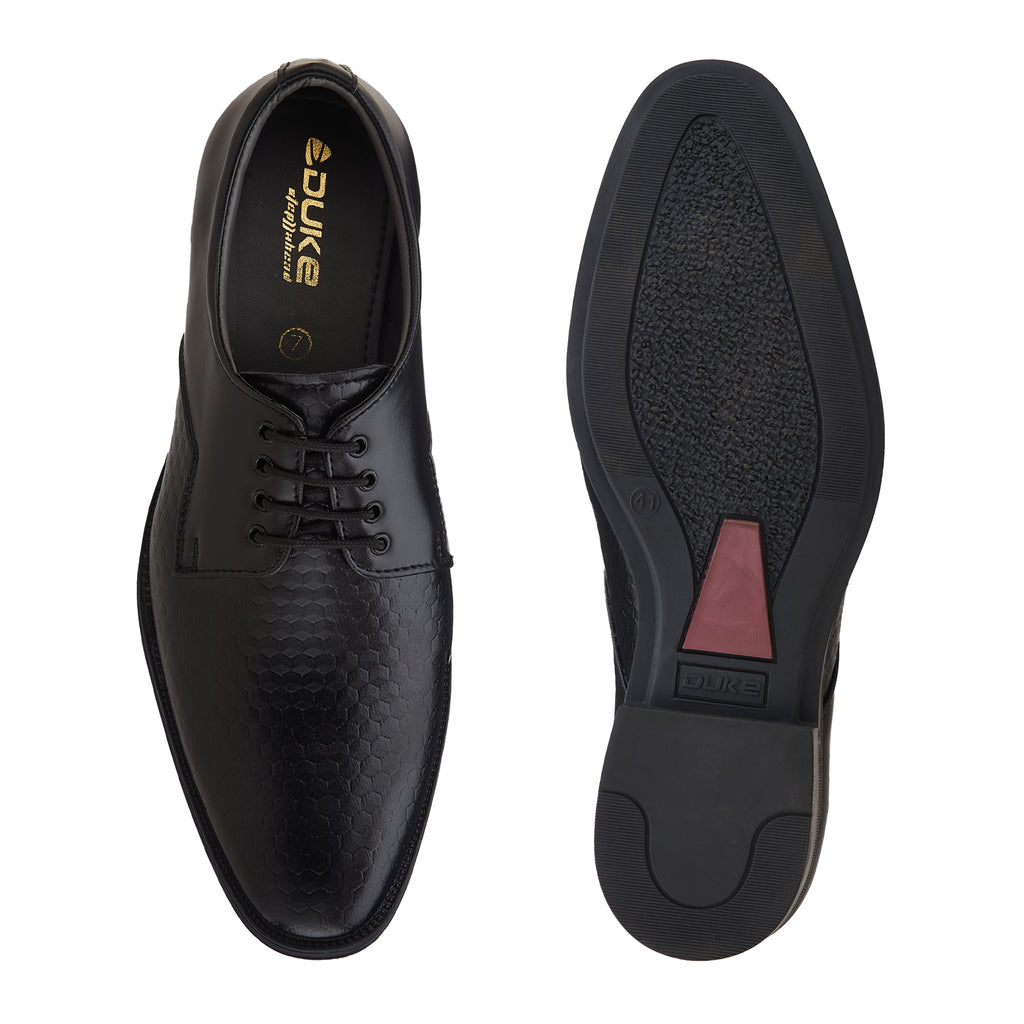 Duke Men Textured Formal Derbys (FWOL5036)