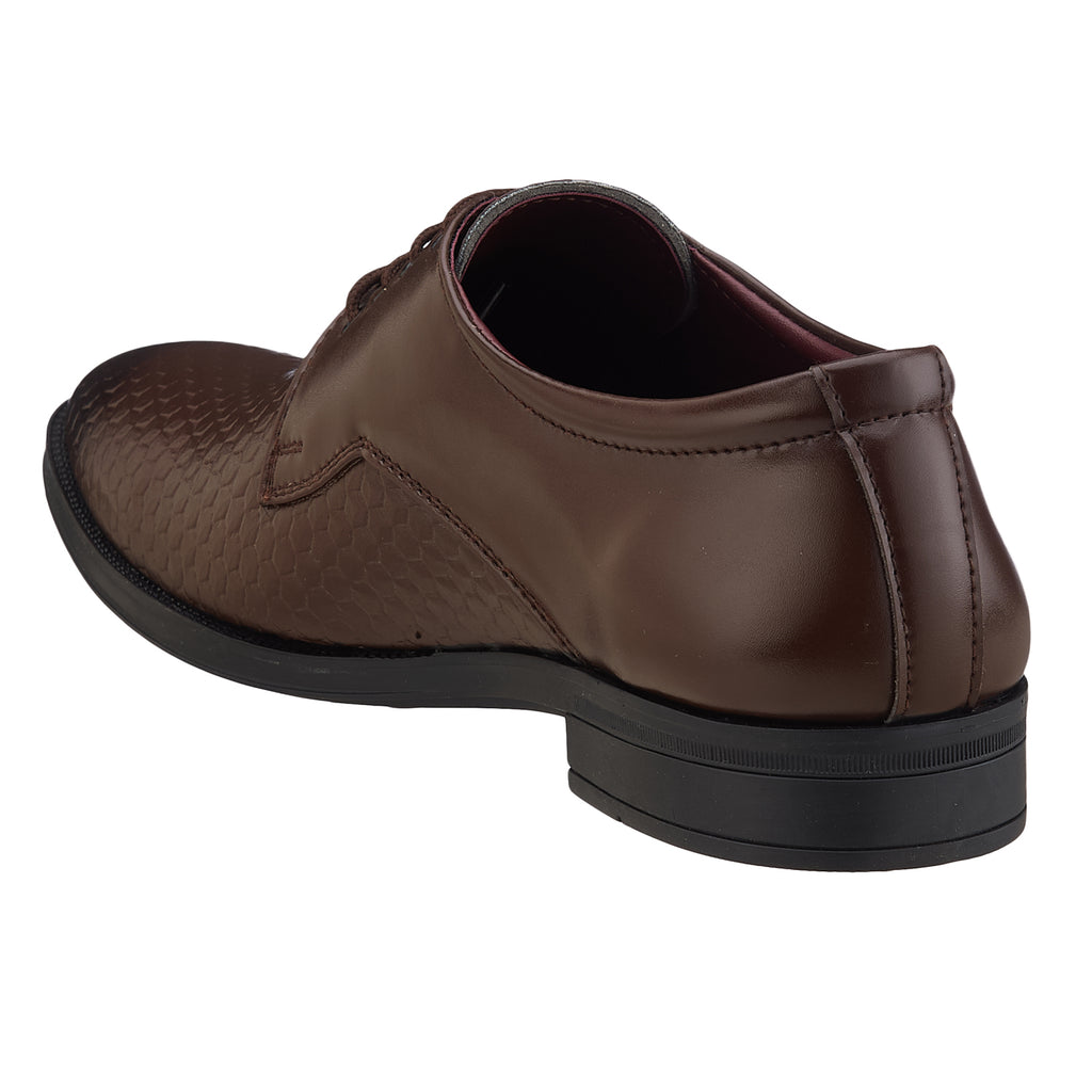 Duke Men Textured Formal Derbys (FWOL5036)