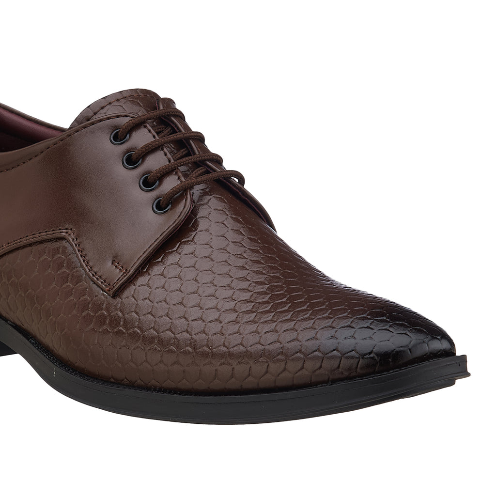 Duke Men Textured Formal Derbys (FWOL5036)