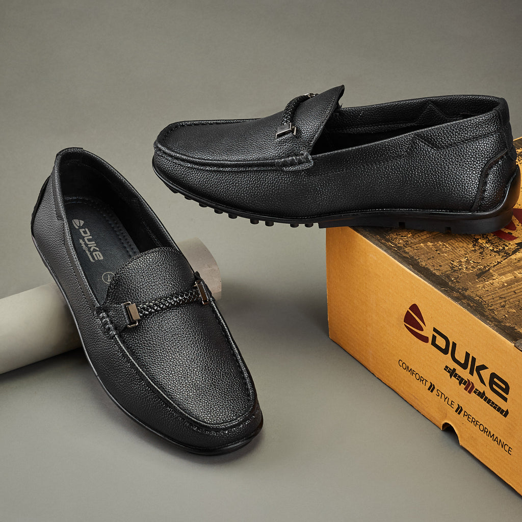 Duke Men Textured Lightweight Loafers (FWOL4029)