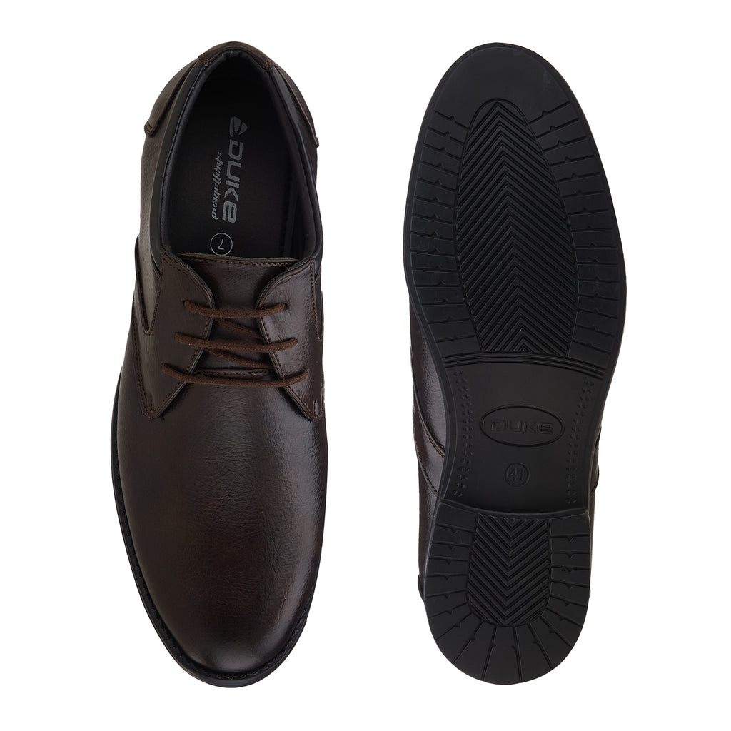 Duke Men Textured Formal Derbys (FWOL5034)