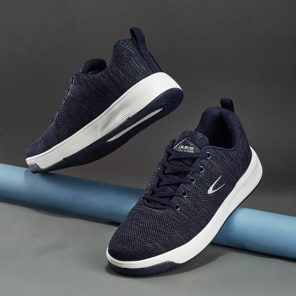 Duke Men Woven Design Lace-Ups Sneakers (FWOL2544)