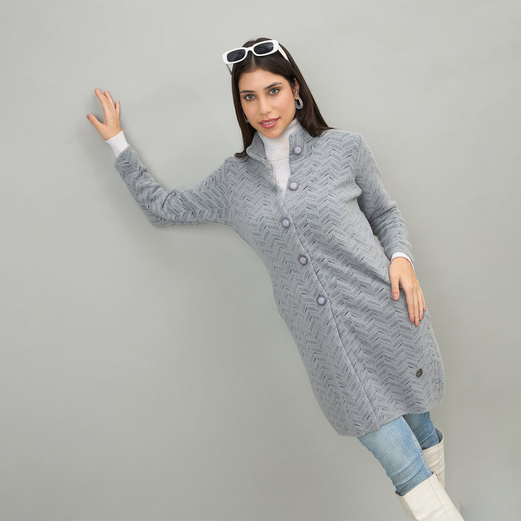 Duke Urban Women Long Coat Regular Sweater (SDS1334)