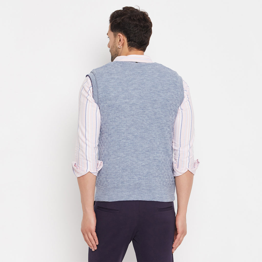 Duke Urban Men Sleeveless V-Neck Reversible Sweater (SDS2171)