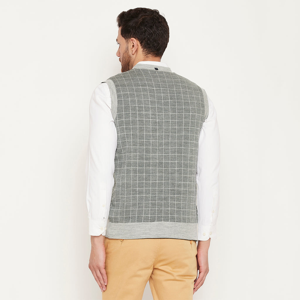 Duke Urban Men Sleeveless V Neck Reversible Sweater (SDS2175)