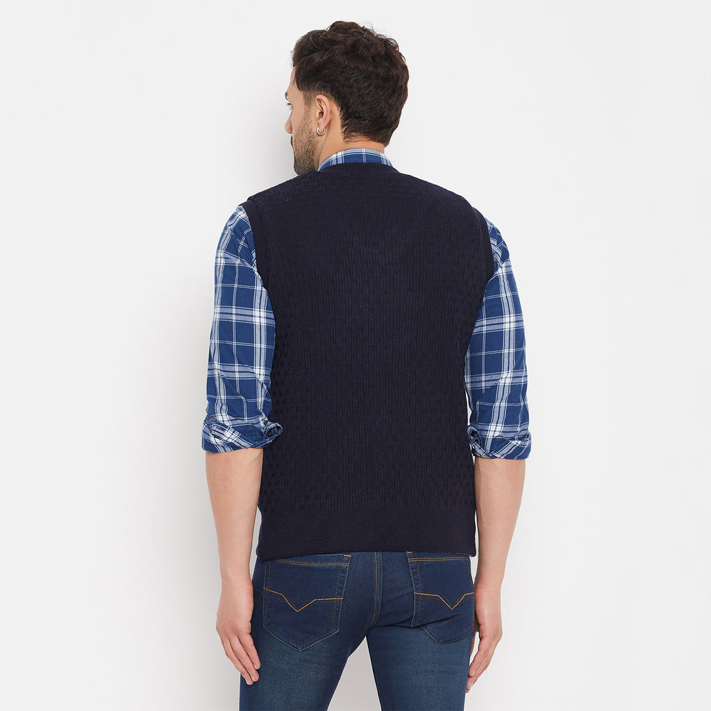 Duke Urban Men Sleeveless V-Neck Reversible Sweater (SDS2171)