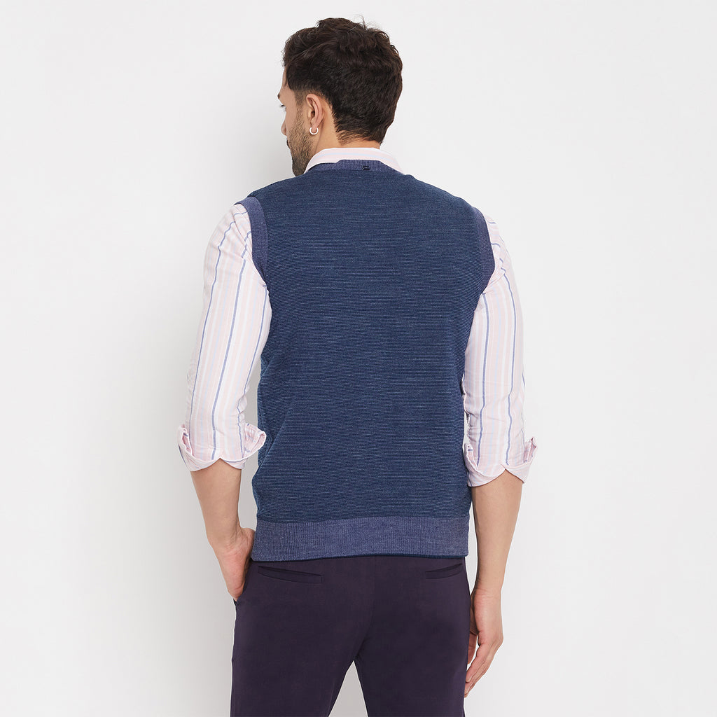 Duke Urban Men Sleeveless V-Neck Reversible Sweater (SDS2167)