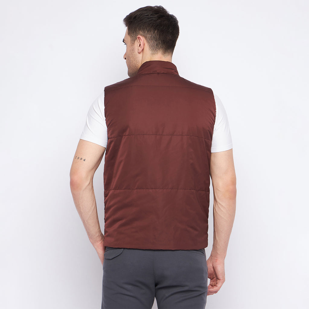 Duke Urban Men Sleeveless Reversible Jacket (SDZ3057)